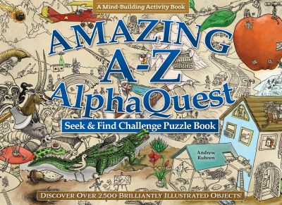 Amazing A-Z AlphaQuest Seek & Find Challenge Puzzle Book